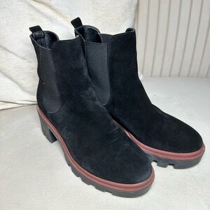 Black Suede Women's Ankle Boots